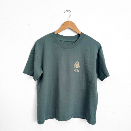 Doing Pine Relaxed Unisex Tee - Basil