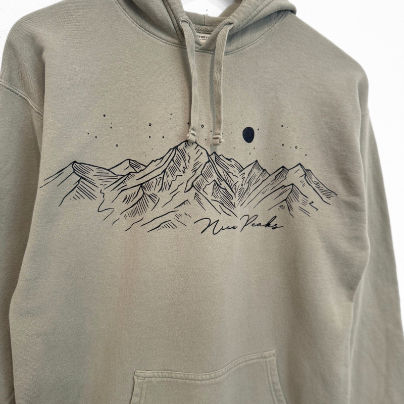 Nice Peaks Unisex Hoodie - Faded Fatigue