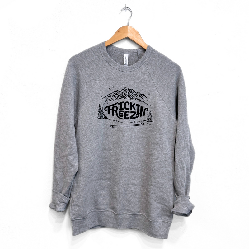 Frickin Freezin Unisex Pullover - Athletic Grey