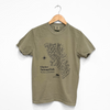 Glacier National Park Topography Tee - Khaki