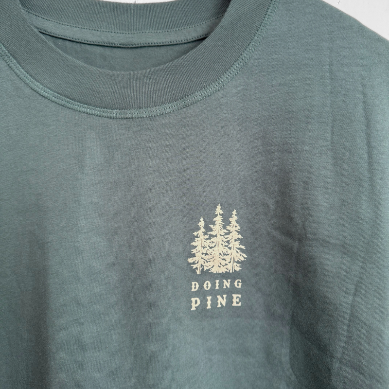 Doing Pine Relaxed Unisex Tee - Basil