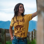 Rodeo Rhythm Unisex Tee - Mustard