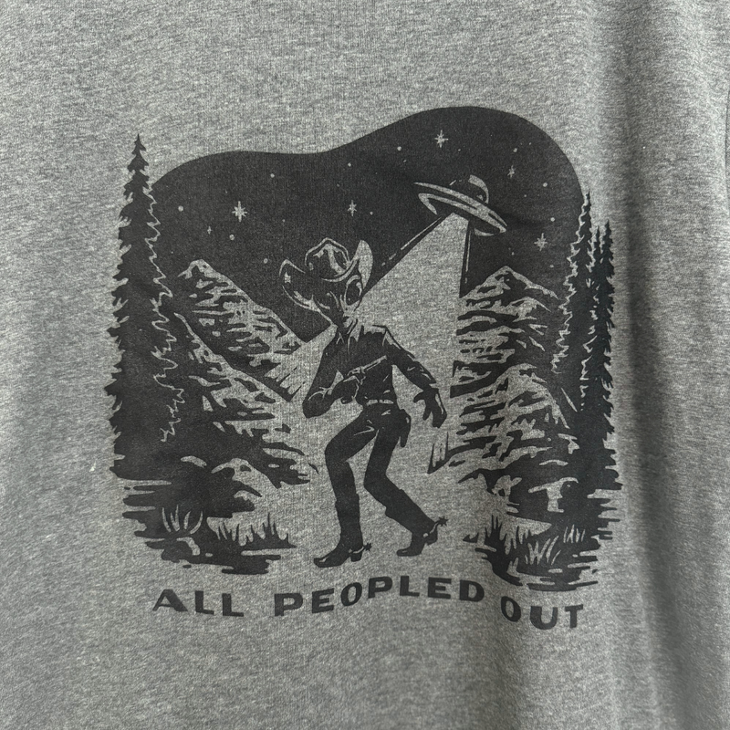 All Peopled Out Unisex Tee - Deep Heather