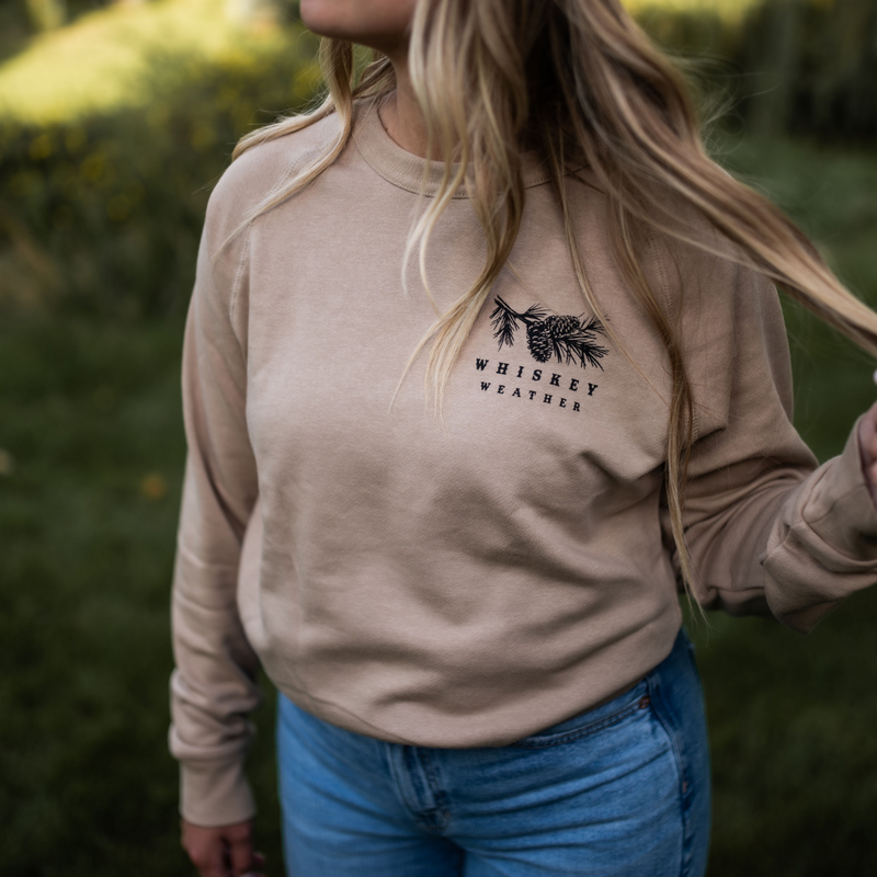 Whiskey Weather Unisex Lightweight Pullover - Desert Tan