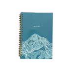 Fine Line Mountain Notebook - Dark Teal
