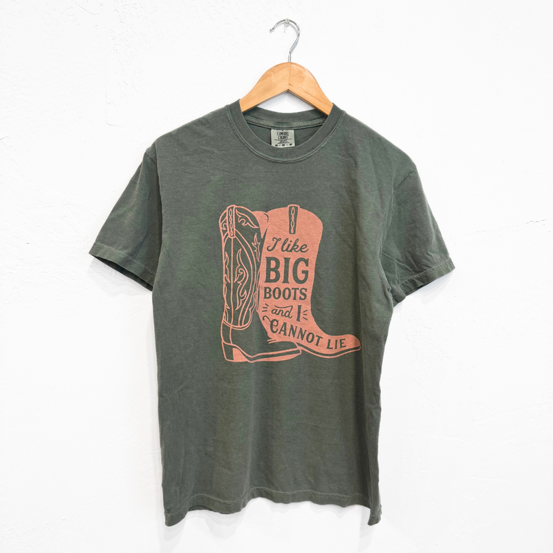 I Like Big Boots Unisex Tee - Moss