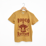 Rodeo Rhythm Unisex Tee - Mustard - The Montana Scene