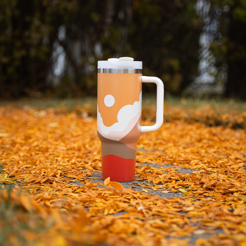 Fall Horizon Gold 40oz Tumbler