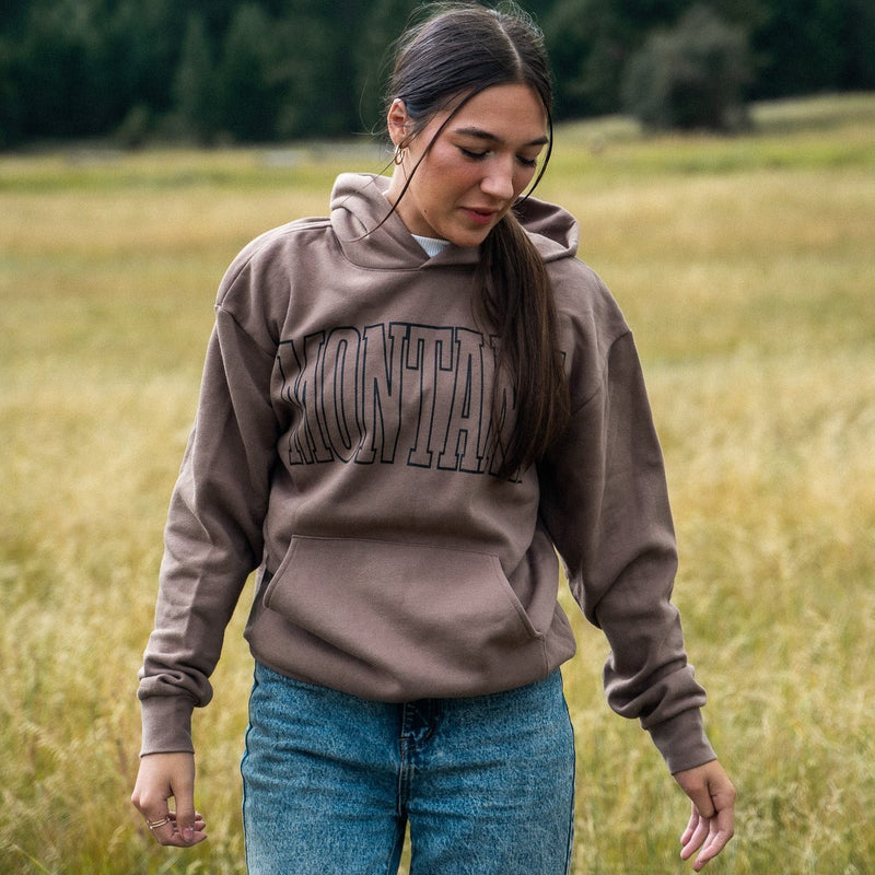 Montana Unisex Hoodie - Clay