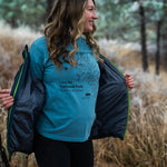 Glacier National Park Topography Tee - Ice Blue