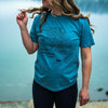 Glacier National Park Topography Tee - Ice Blue