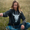 Skull Fleece Hoodie Unisex - Charcoal