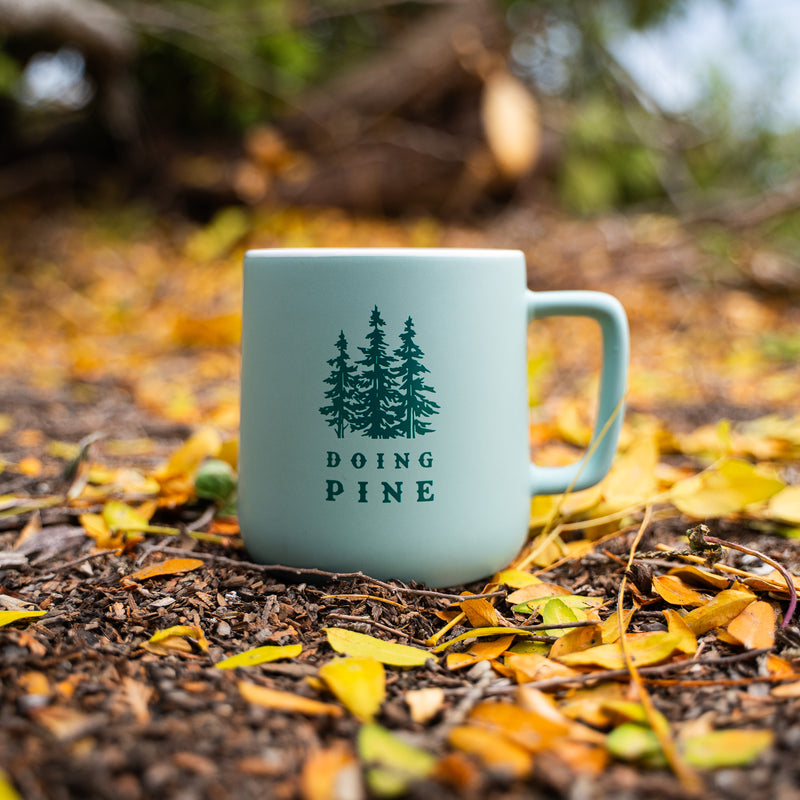 Doing Pine Ceramic Mug - Powder Blue