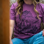 Glacier National Park Unisex Tee - Berry