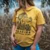 Glacier National Park Unisex Tee - Mustard