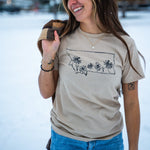 Montana Wildflowers Unisex Tee - Sand