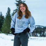 I Heart Snow Days Unisex Pullover - Heather Grey