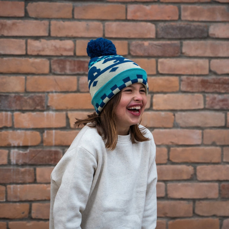 Bear Kids Beanie - Blue