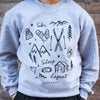 Ski Sleep Repeat Montana Unisex Pullover - Heather Grey