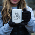 Glacier National Park Topography Mug - White