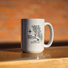 Glacier National Park Topography Mug - White