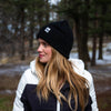 Three Tree Foldover Beanie - Black