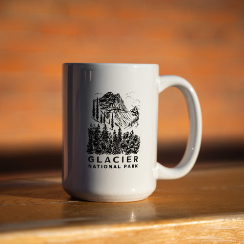 Glacier National Park Mug - White