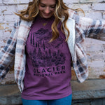 Glacier National Park Unisex Tee - Berry