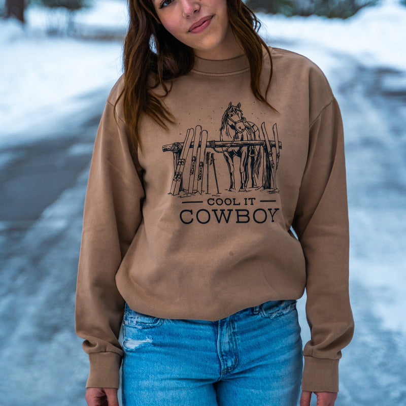 Cool It Cowboy Unisex Pullover - Burro