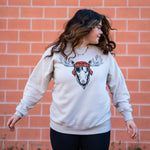 Eh Moose Unisex Pullover - Bone