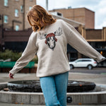 Eh Moose Unisex Pullover - Bone