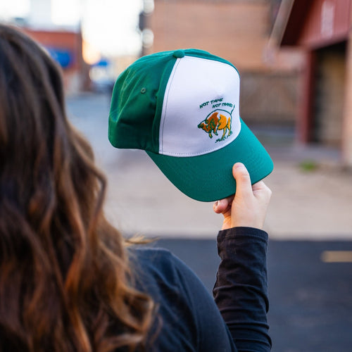 Not Tame Bison Trucker - Green/White