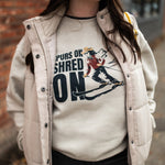 Spurs On Shred On Unisex Pullover - Bone