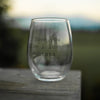 I Love You Like I Love Montana Stemless Wine Glass