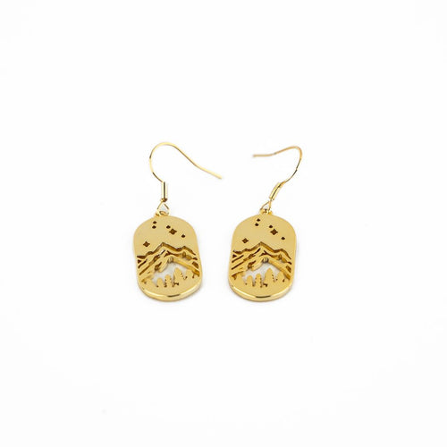 Starry Night Earrings - Gold