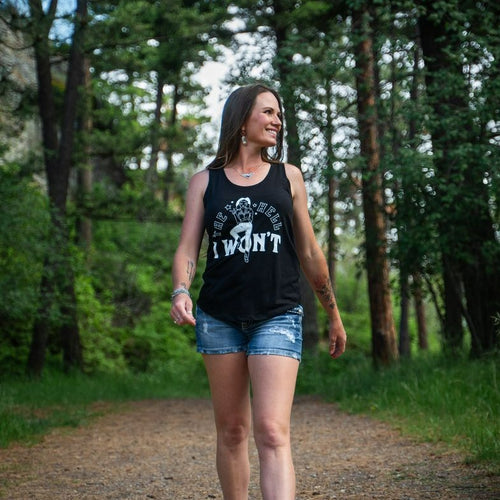 The Hell I Won't Ladies Tank - Black