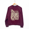 Flower Meadow Unisex Pullover - Maroon