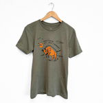 Not Tame Bison Unisex Tee - Vintage Military Green