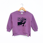 Stay Wild Toddler Fleece - Purple