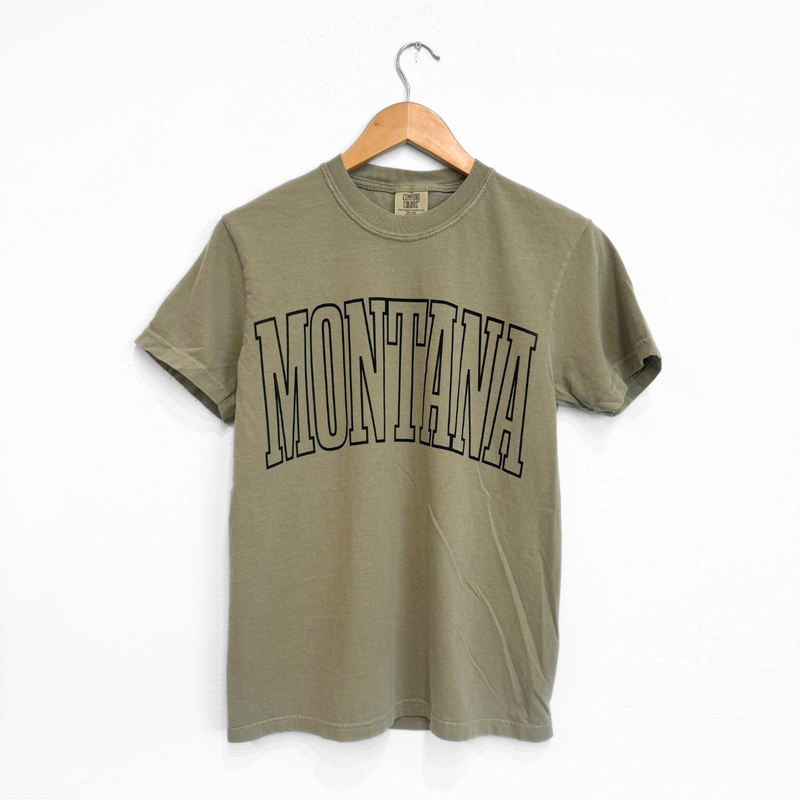 Montana Unisex Tee - Khaki