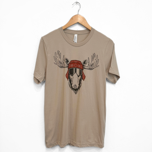 Eh Moose Unisex Tee - Tan