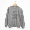 I Heart Snow Days Unisex Pullover - Heather Grey