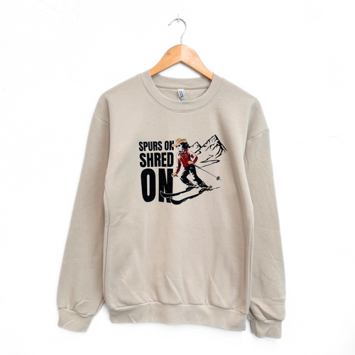 Spurs On Shred On Unisex Pullover - Bone