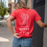 Boots With The Fleur Unisex Tee - Paprika