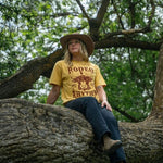 Rodeo Rhythm Unisex Tee - Mustard - The Montana Scene