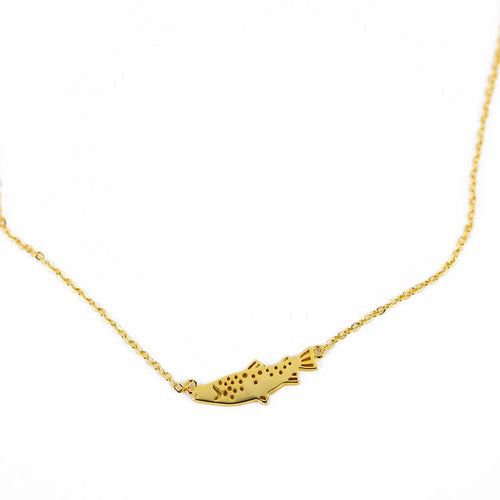 Trout Necklace - Gold