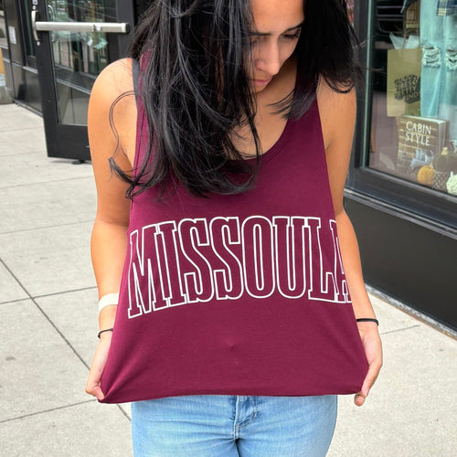 Missoula Unisex Tank - Maroon