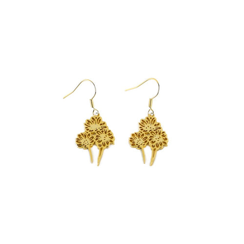 Daisy Earrings - Gold