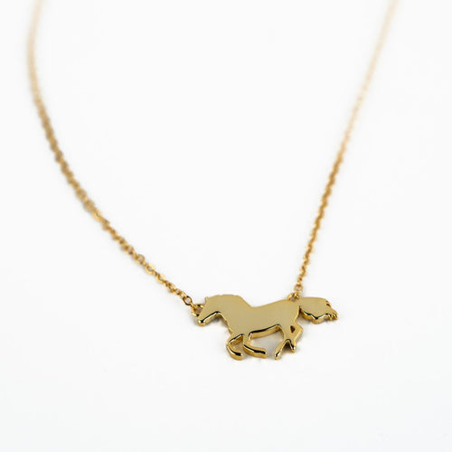 Horse Necklace - Gold