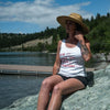 Sun Lake Beer MT Ladies Rib Tank - White